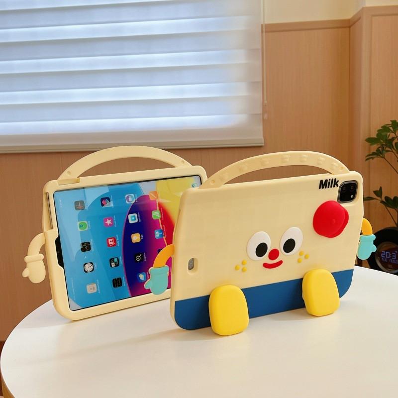 Cartoon Silicone Case MatePad 11 11.5 11.5s Air SE With Rotating Stand Shockproof Full Cover No Stylus Slot