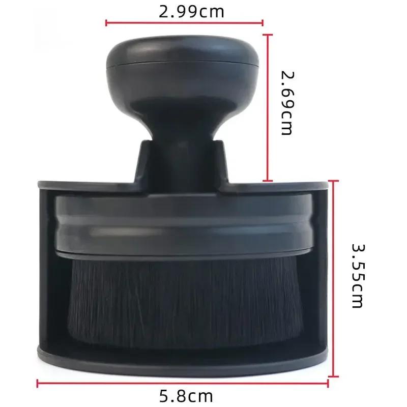 Black Seal Design with Cover Auto Tire Accessories Soft Detailing High Density Portable Car Cleaning Brush Dust Removal Brushes