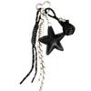Woven Rope Leather Star Keychain Hanging Star and Ball Pendant  Small Gifts