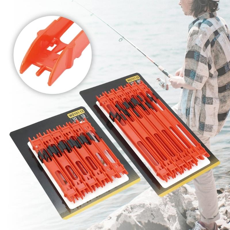 10 Pezzi Scheda Avvolgicavo in Plastica Porta Filo Avvolgitore per Filo da Pesca Strumento di Gestione Avvolgitore Universale per Montature da Pesca