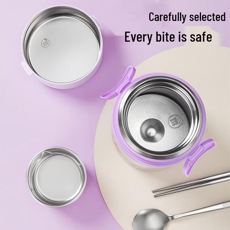 TAFUCO Kuromi Kids Insulated Lunch Box & Stew Pot