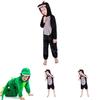 Vibrant Unisex Halloween Dinosaur Costume Crocodile Jumpsuit For Kids Cosplay Events