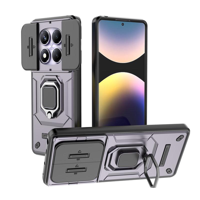 For Xiaomi Redmi Note 14 Pro 4G Case Redmi Note 14 Pro Cover Slide Camera Protector Holder Phone Cases Redmi Note 14 Pro Plus
