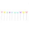 200Pcs Flower Button Head Pins Cute Flower Butterflies Colorful DIY Decorative Positioning Pin for