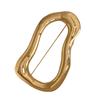 Brooch with Safety Pin, Abstract Irregular Metal Outline Lapel Pin, Versatile Accessory for Collar Cuffs Bags Gift