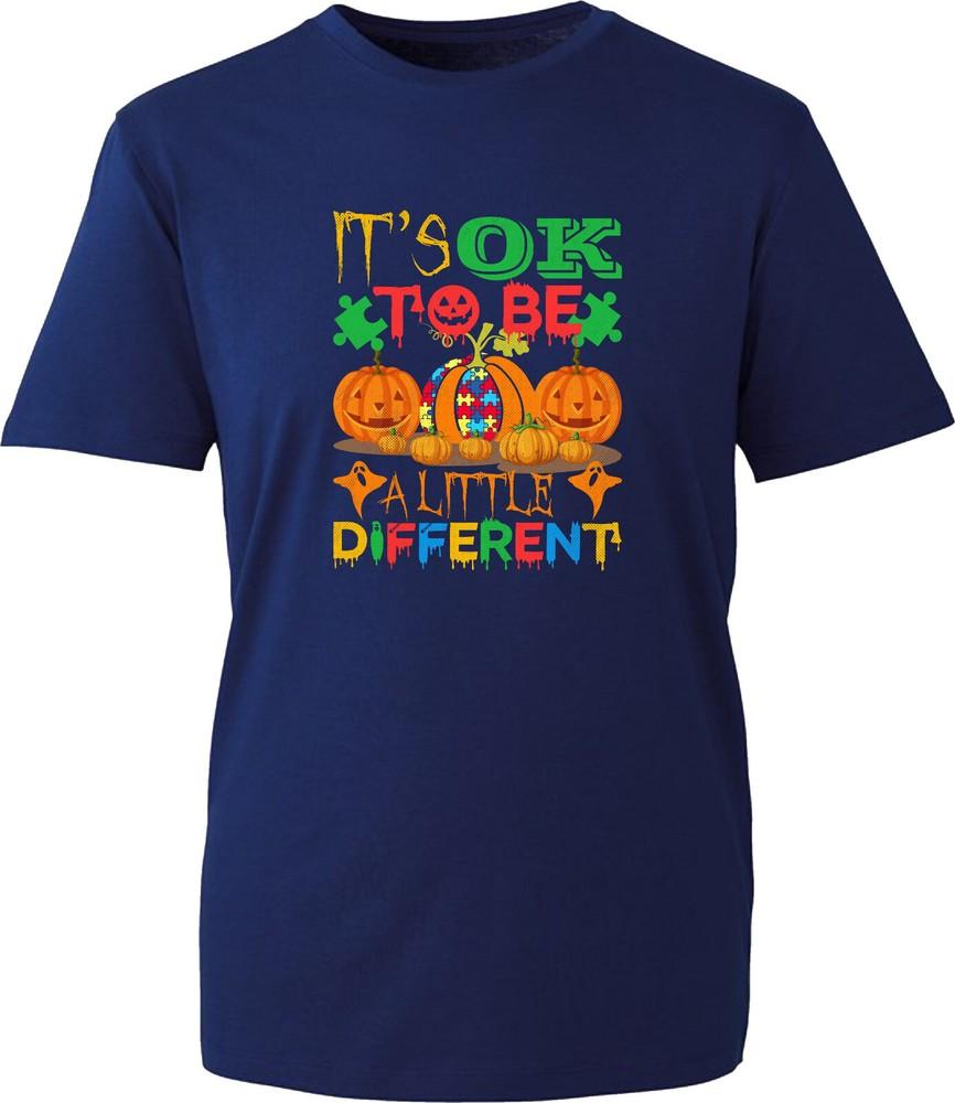 Its Okay To Be A Little Different Halloween TShirt Autism Awareness Unisex Top S