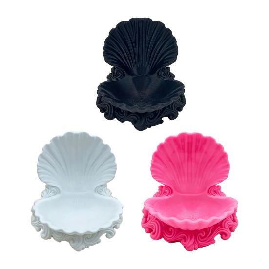 Shell Jewelry Storage Tray, Three-Dimensional Carving Design, Jewelry Decorative Organizer for Rings Earrings Small Items