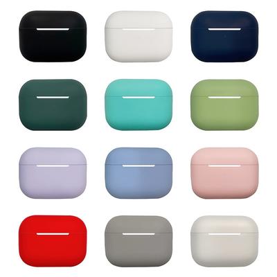 1PC   Capa protetora silicone cor sólida para fone de ouvido Bluetooth