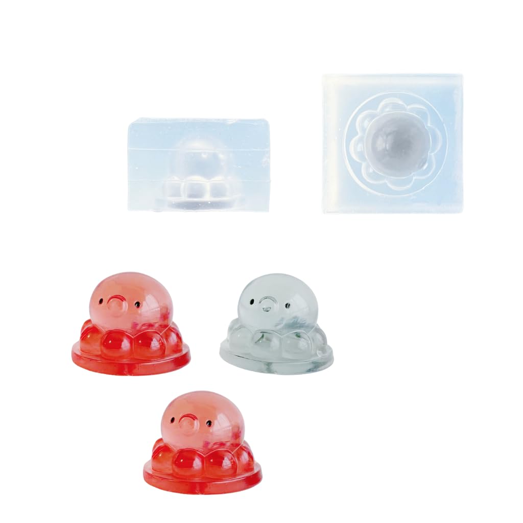 

Mold Octopus Pudding 3D Jelly Octopus Sweets Miniature Food Squeeze Resin Cute Silicone Mold Resin Mold Miniature Keychain Accessory 3D UV Resin LED білий