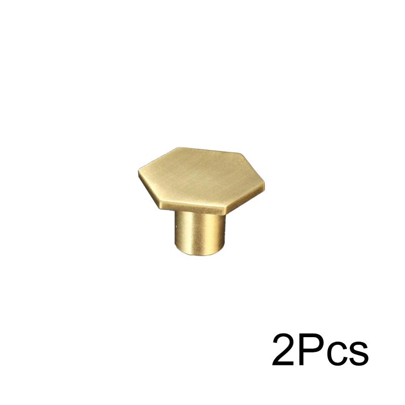 12Pcs/Set Handles Cupboard Hexagon Drawer Pulls Cabinet DIY Kitchen Door Knobs Copper