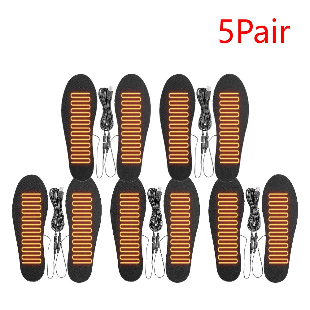USB Electric Foot Warming Pad Feet Warmer Sock Pad Mat Winter Outdoor Sports Heating Insole Winter Warm for Skiing Hiking