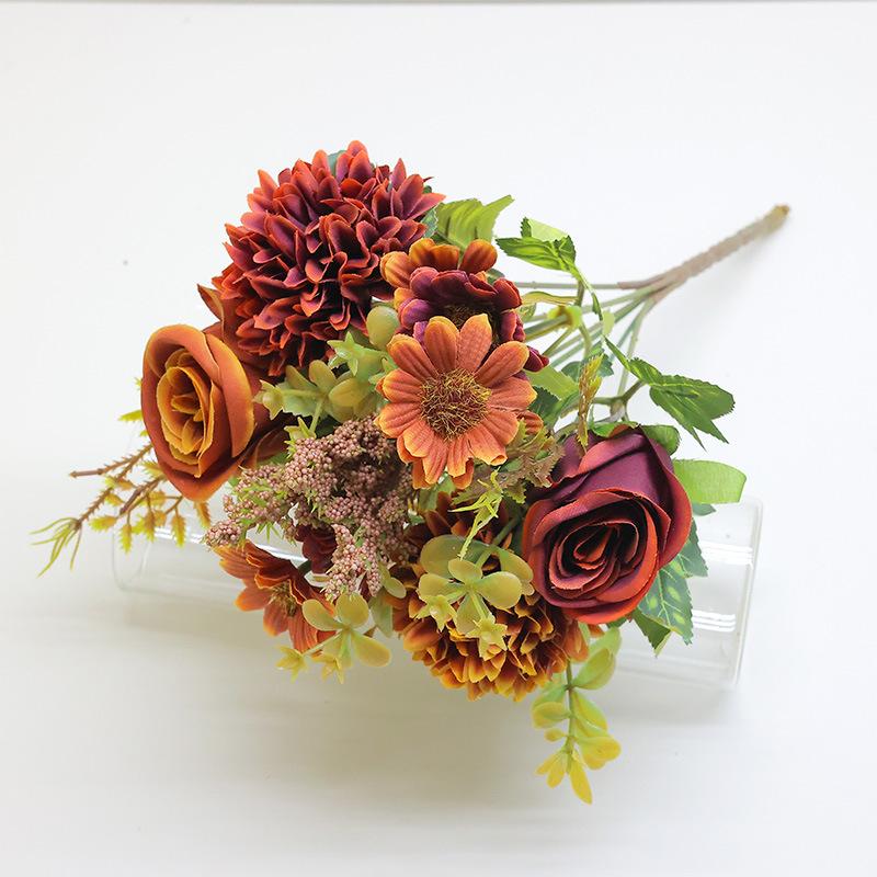 

Holding Simulated Flowers Photography Props Office Desk Home Furnishings Green Plants Fake Flower Lintel Wedding Arch Decoration 1pc кофейный