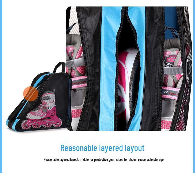 Children's Roller and Ice Skate Triangle Storage Bag