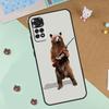 Cartoon Grizzly Bear Case For Xiaomi Redmi Note 14 13 12 9 10 11 Pro 10S 11S 12S Cover For Redmi 13C 10C 12C 14C
