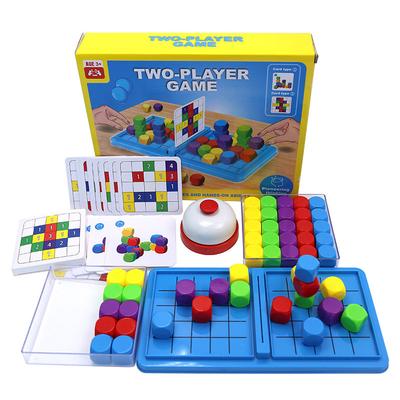 Children Sensory Thinking Training Party Games 3D Space Dice Color Sorting Memory Card Set Board Games Educational Toys For Kids