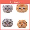 Plush Alien Cat Pillow Available In Gray Folded Ear Cat And Yellow Folded Ear Cat