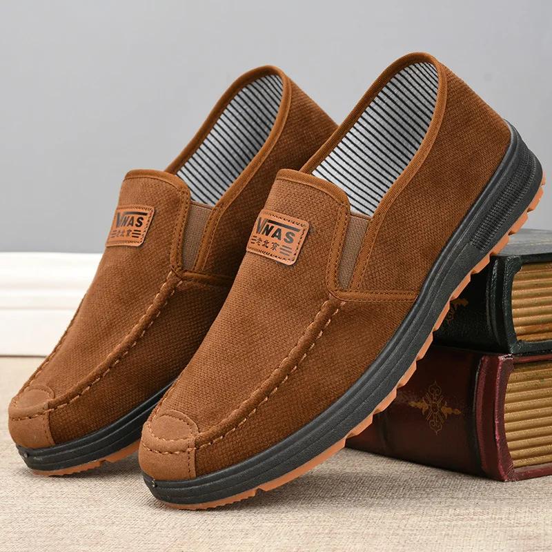 

Модная Новая Дышащая Обувь для Ленивого Человека Холщовые Туфли с Мелким Вырезом Повседневная Плоская Подошва, Обувь-Слипоны 2024 39 верблюд