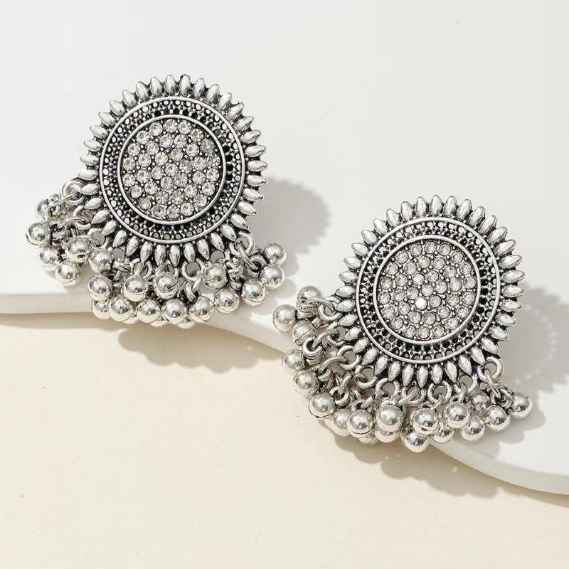 Chandelier Earrings Women's Rhinestone Gold Plated Vintage Declaration Tassel Earrings