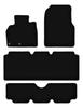 BASIC schwarze Velours-Fußmatten für: Renault Espace IV 7 Sitze (2002-2012)