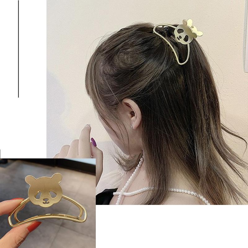 New Metal Claw Clip for Women Gold Geometric Hair Claw Large Size Headband Hairpin Claw Clip Hair Crab Hair Accessories