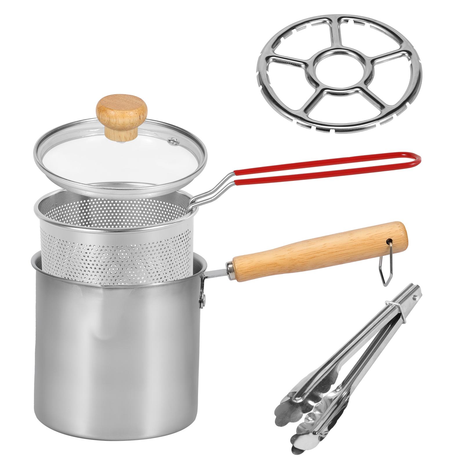 

Deep Fryer Pot Stainless Steel Deep Fryer with Frying Basket and Lid Portable Deep Frying Pot for Cooking Kitchen Accessories