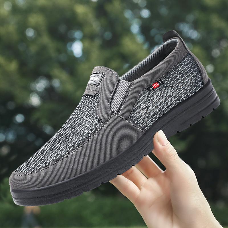Breathable Shoes Lightweight Soft-soled Shoes Shallow Opening Casual Men's Cloth Shoes