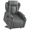 VidaXL Electric Massage Recliner Chair Grey Faux Leather 3204568