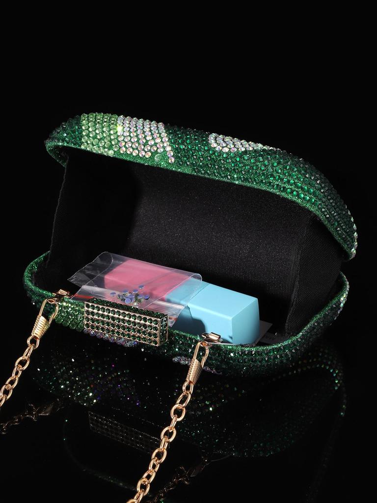 Europeisk och Amerikansk Kvällsväska för Damer med Diamanter och Kristaller för Fest och Bröllop