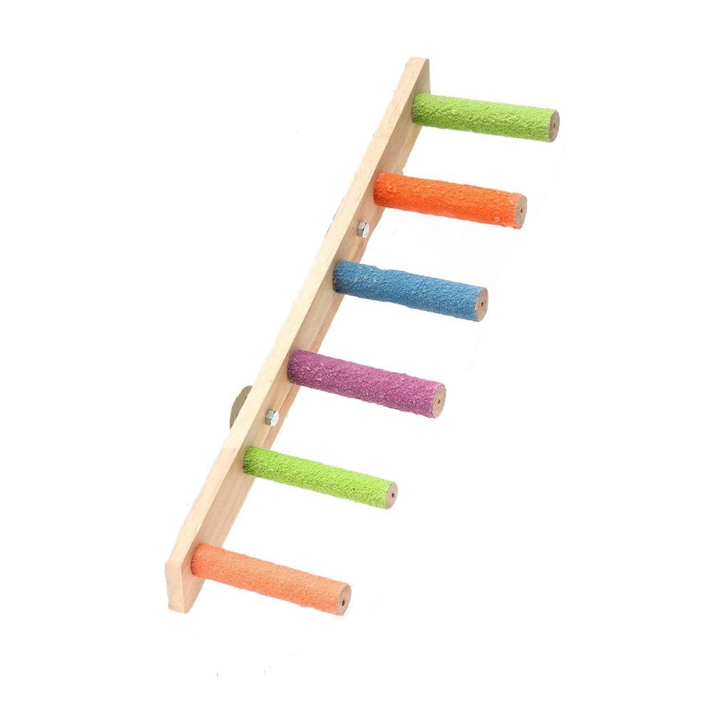 Wear-resistant Bird Cloud Ladder Wood Parrot Grinding Claws Stick Bird Climbing Ladder Hamster
