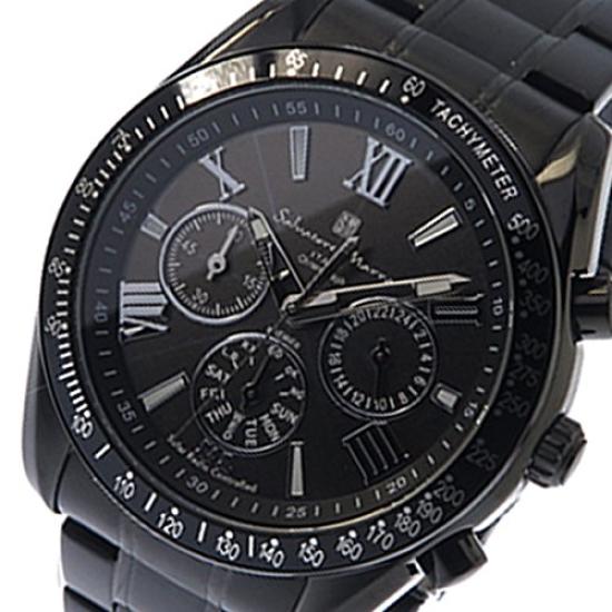 Salvatore Marra SM15116-BKBKSV men's radio solar watch