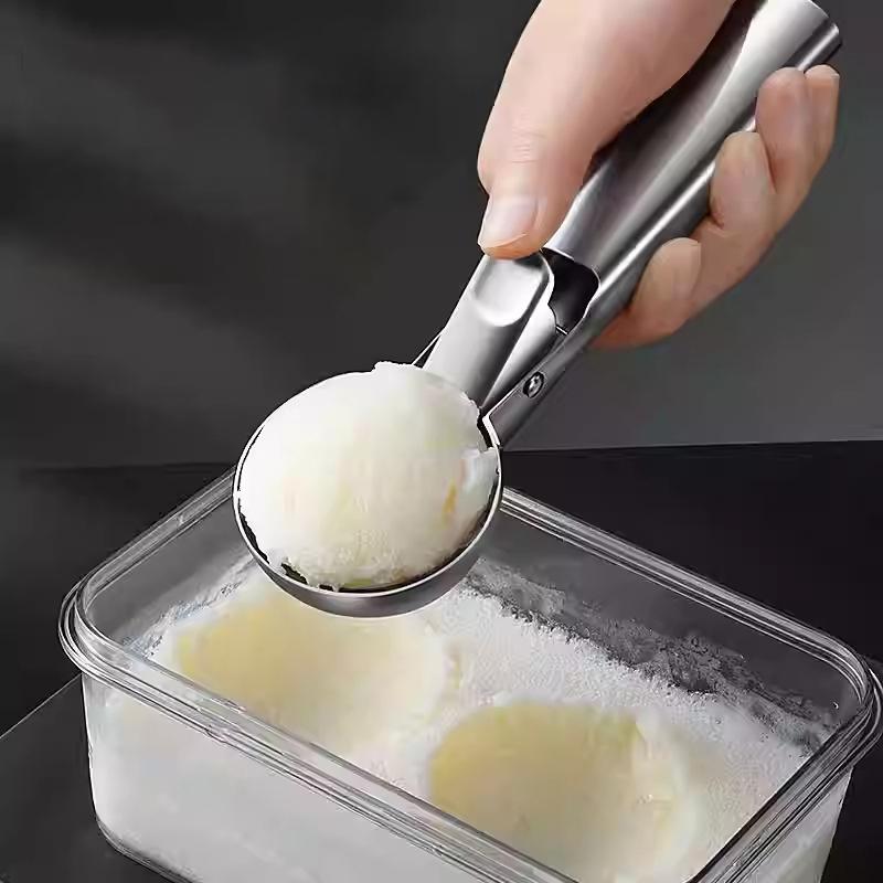 Stainless Steel Ice Cream Scoop And Scooping Tool, Multi-Functional Ice Cream Scoop And Scooping Tool, Ice Cream And Fruit Scoop