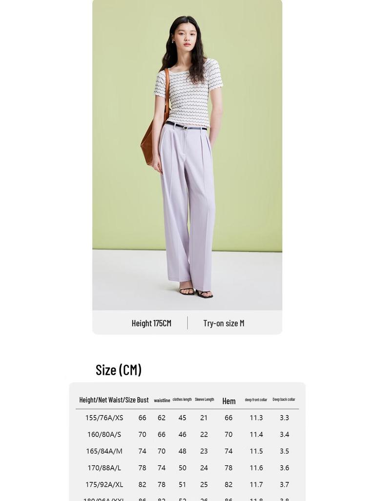 Veromoda Women's Slim Fit U-Neck Knit Short Sleeve Top