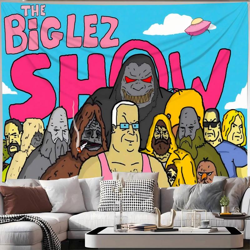 Funny Animation Tapestry American Cartoon Character Collection Background Buya Culture Atmosphere Room Decoration