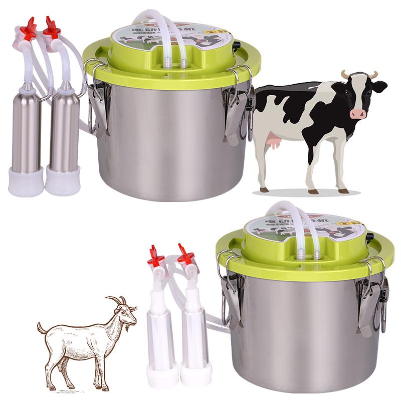 304 Stainless Steel 12L Electric Integrated Goat Cow Milking Machine Automatic Milking Machine Farm Breeding Equipment