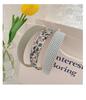 French Retro High Crown Wide-Brimmed Plush Headband for Face Washing and Outings