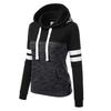 Womens Love Long Sleeve Splice Pullover Hoodies Sweatshirt Stitching Tops Blouse