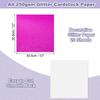PATIKIL 20 Sheets Glitter Cardstock A4 250GS Hot for DIY Party Handmade and Decoration Paper, Size, Medium, Pink, Fans, Crafts, Scrapbooking,
