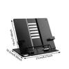 6 Adjustable Positions Desk Book Holder Heavy Duty Metal Document Holder  Cooking Recipes