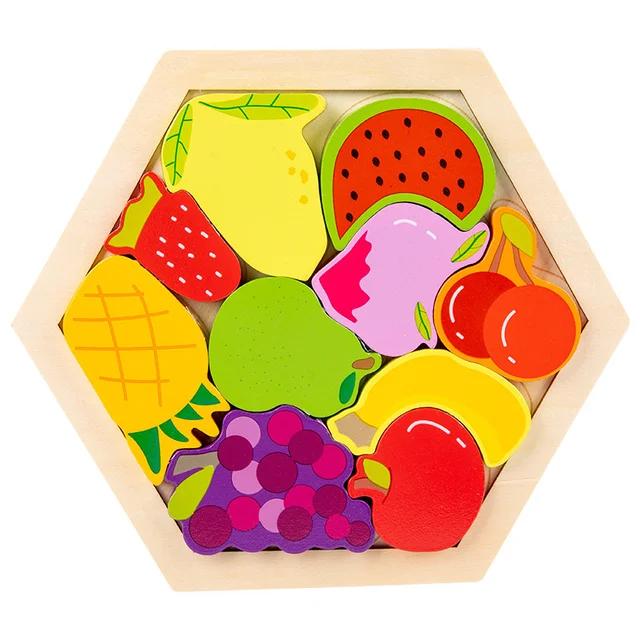 Šestihranné mimozemské šachy Tangram Puzzle Brainstorming 11dílné blokové puzzle Puzzle Klasické puzzle dětské hračky