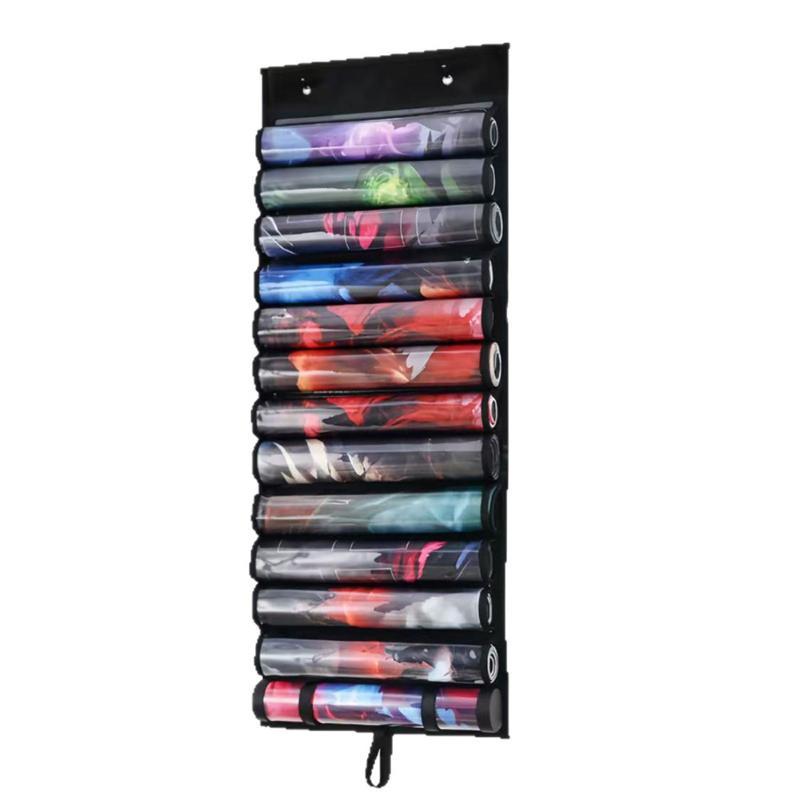Game Mat Storage Bag Wall Hanging Playmat Organizer Multi Pocket Portable Holder For Tcg Rpg Card Game Table Mat Collection