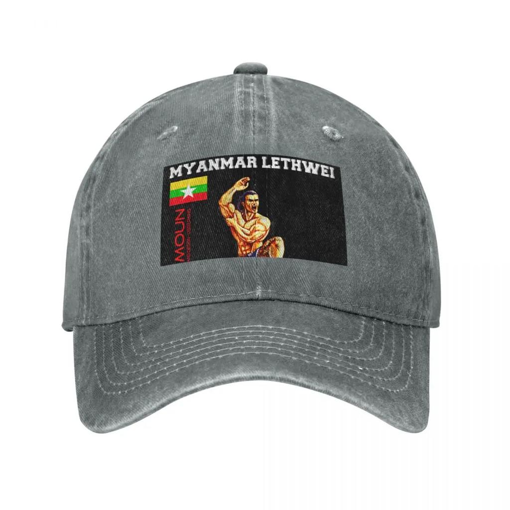 Lethwei Burmese Boxing Martial art Baseball Cap summer hat Hat Unisex Luxury Vintage fun hats Unisexs Baseball Womens