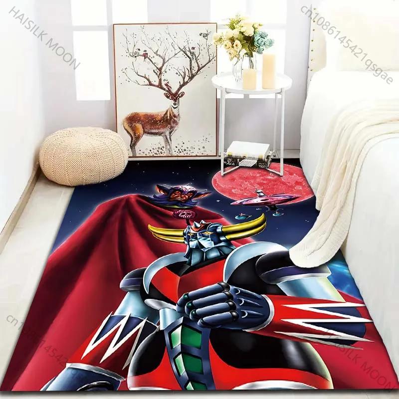 Japanese Anime Grendizer for Living Room Carpet Luxury Home Decoration Non-slip Floor Mats for Bedroom Large Area Washable Rugs
