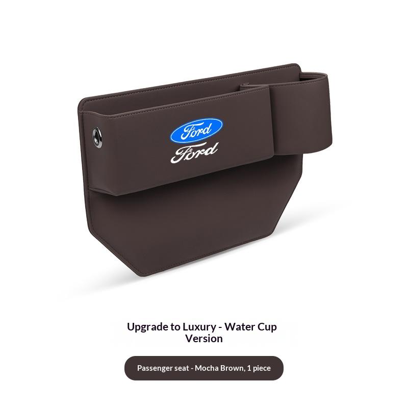 For Ford Mondeo Focus Explorer Escape Kuga Everest Bronco F-150 Ranger Transit Car Leather Seat Gap Storage Box CVX1