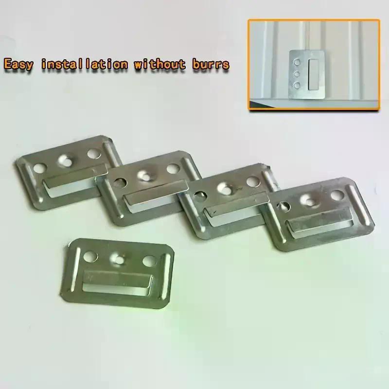 100Pcs WPC Wall Panel Clips Metal Clip For Wpc Wall And Ceiling Fluted Cladding Clip Only Indoor And Outdoor Various Sizes