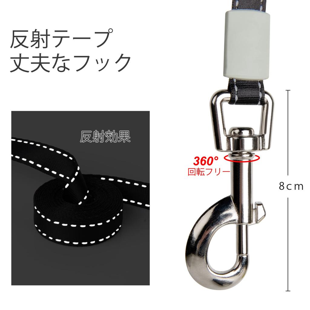 Fida Dog 8m Retractable Automatic Retractable Long Nylon Suitable for Medium and Large Night Walking Lead, Lead, Lead, Tape, One-Hand Brake, Dogs,
