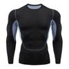 Cross-border PRO Men's Quick-Dry Sports Tights: High Elastic, Sweat-Absorbent, Long-Sleeved Fitness & Cycling Shirt