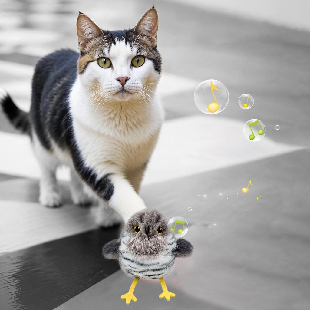 Flying Bird Cat Toys Rechargeable Flapping Bird Flappy Moving Activity Flying Supplies Accessories For Pet Kitten Room