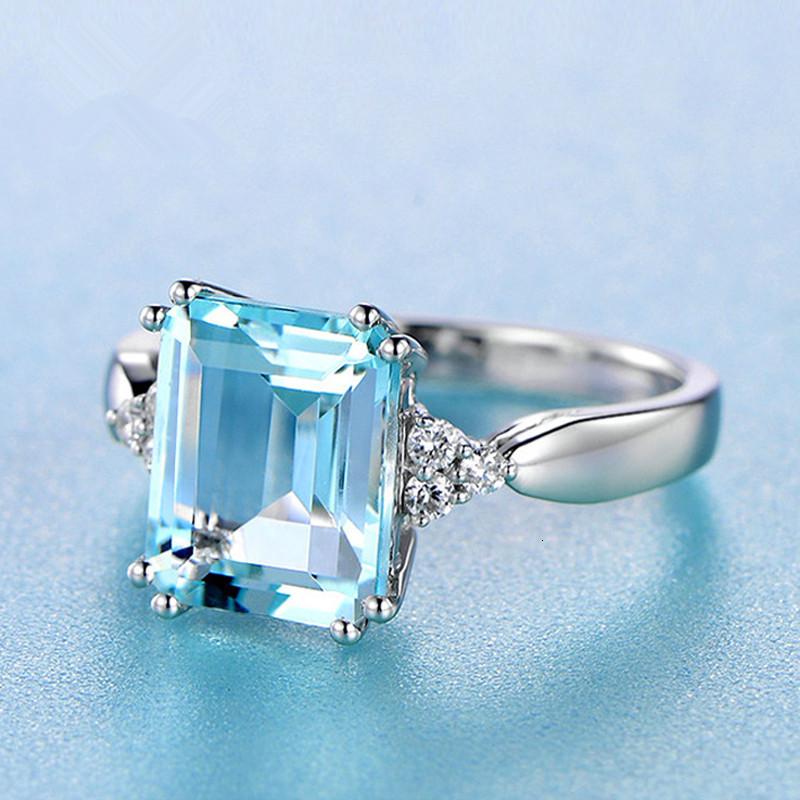 Lindon Classic Copper Alloy Zircon Ring Ladies Jewelry Wedding Promise Party Gift