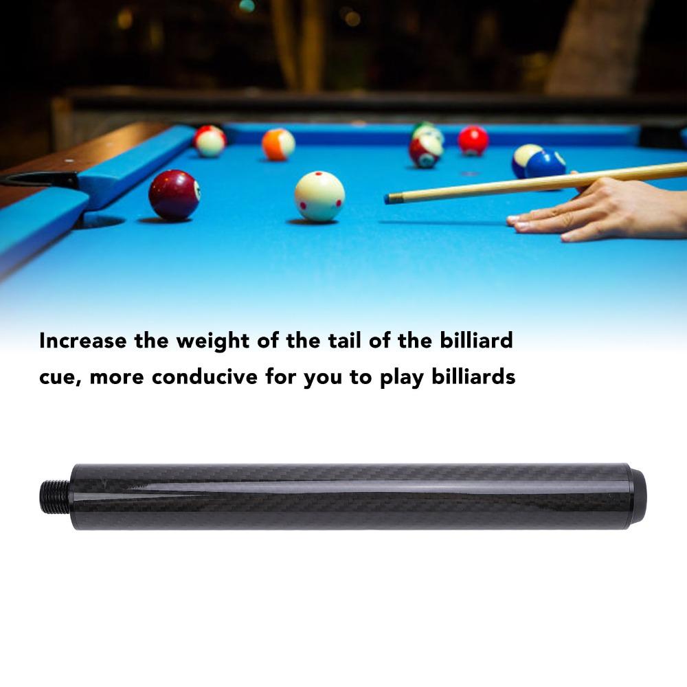 Black Billiard Cue Extender Carbon Fiber Cue Extension Black Billiard Billiard Games