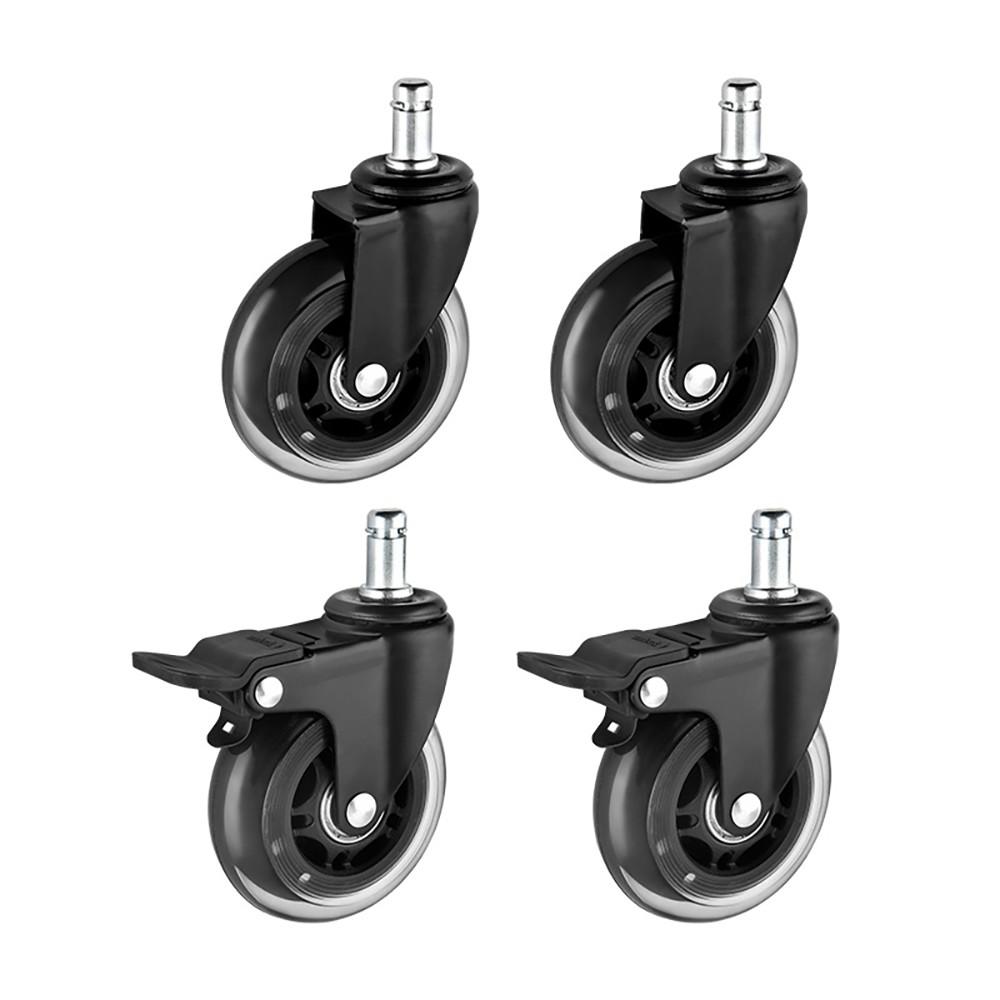 Universal Mute Caster 50KG Wheel 10mm 11mm Replacement Office Chair Swivel Rollers 360 Degree Wheels Furniture Hardware